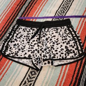 NWOT Black and White Patterened Adidas Athletic Shorts Size XS